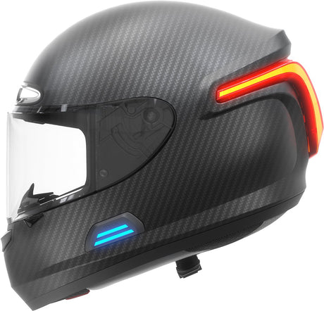 Livall mc pro black l - (smart) motorhelm - led verlichting - full hd 1080p camera - smart verlichting - geïntegreerde bluetooth-intercom - hifi - sos - walkie-talkie l
