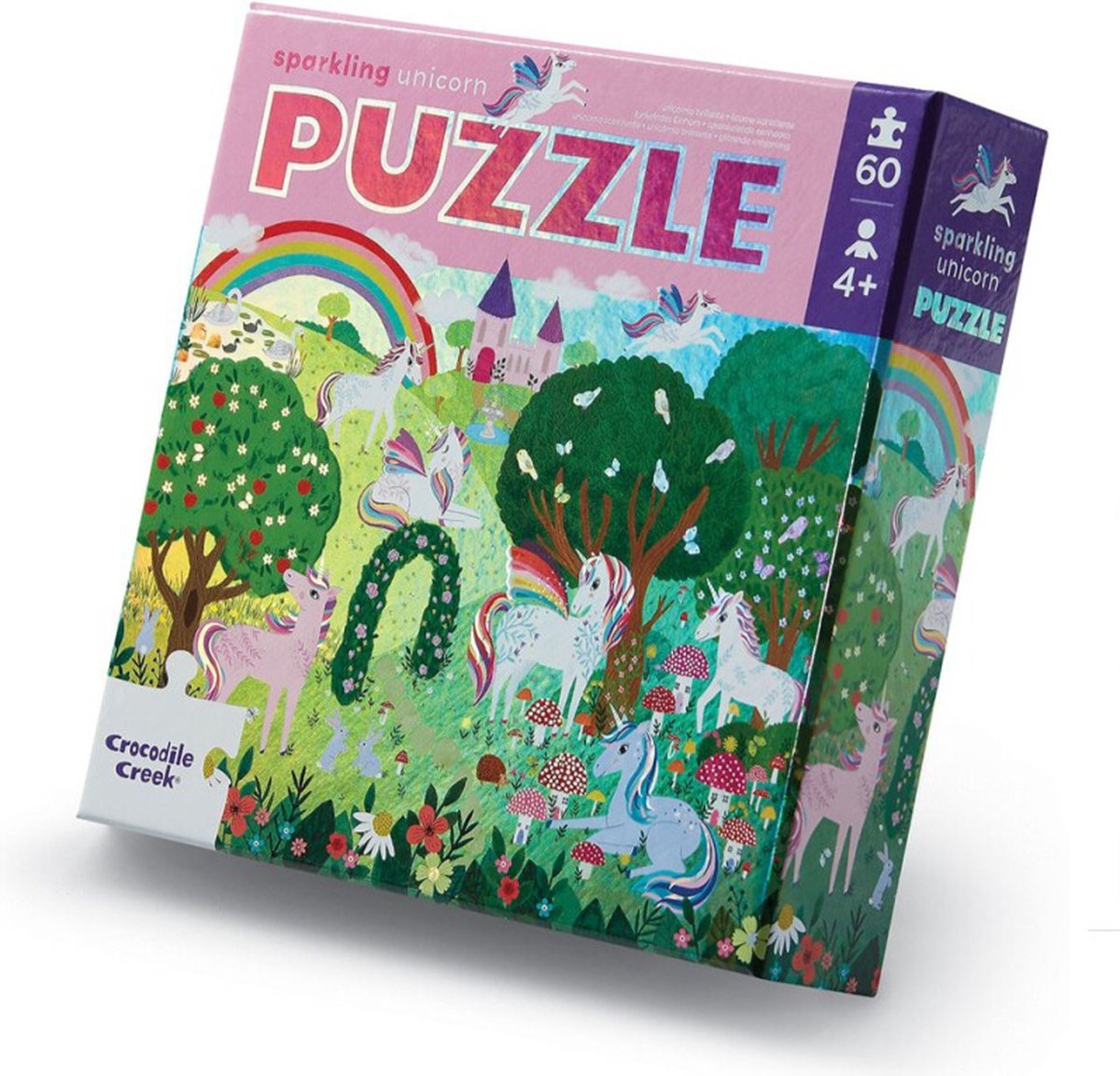 Crocodile creek | puzzel sparkling unicorn (60 stuks)