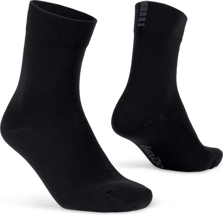 Gripgrab - lekkie, wodoodporne, wiosenne, jesienne skarpetki rowerowe, zimowe skarpetki rowerowe - czarny - unisex - rozmiar s