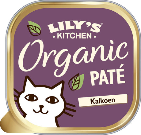 Lily's Kitchen - karma dla kotów - karma mokra - organiczny pasztet z indyka - 19 x 85 g