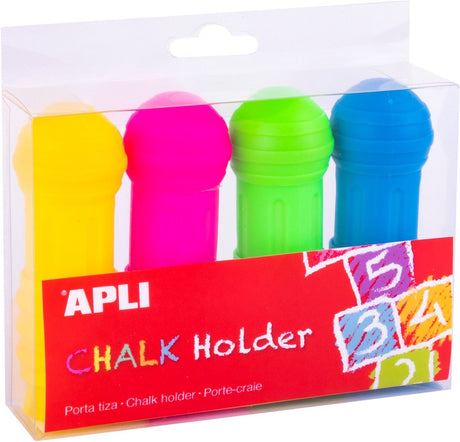 Apli stojaki na kredę jumbo multicolor - zestaw 4 szt. akcesoriów do kredy.