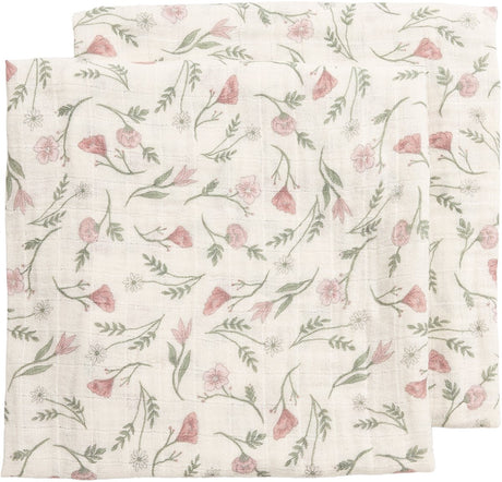 Meyco Baby Flower wstępnie umyte ściereczki hydrofilowe - 2 szt. - wstępnie wyprane hydrofilowe - wielokolorowe - 70x70cm
