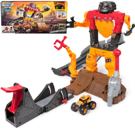 Zestaw Monster Jam Spin Master 1:64 Smash Bash Monster Truck.