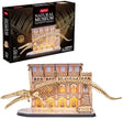 Cubic fun - puzzle 3D - drewno - płetwal błękitny z diodą LED