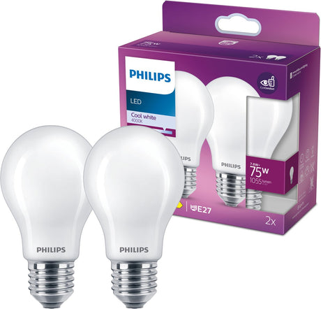 Philips led philips filamentlamp mat 75w a60 e27 x2