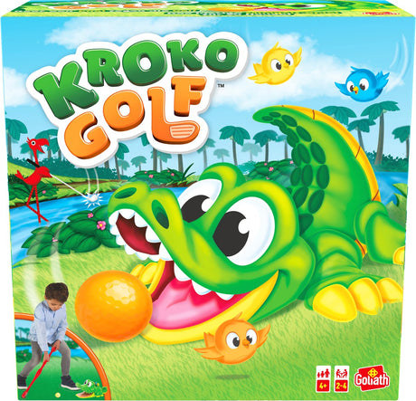 Juniorska gra w golfa w krokodyla Goliata