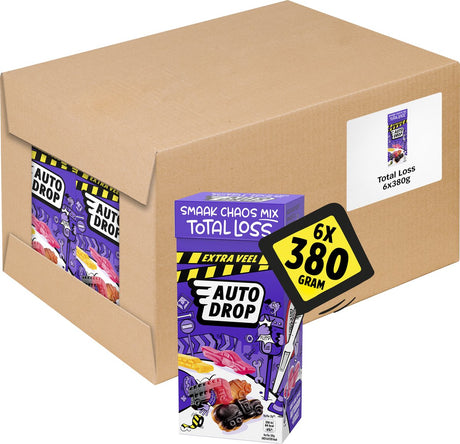 Autodrop - cukierki - mieszanka chaosu o smaku całkowitej utraty xtra partia - 6 pudełek - 380 gramów