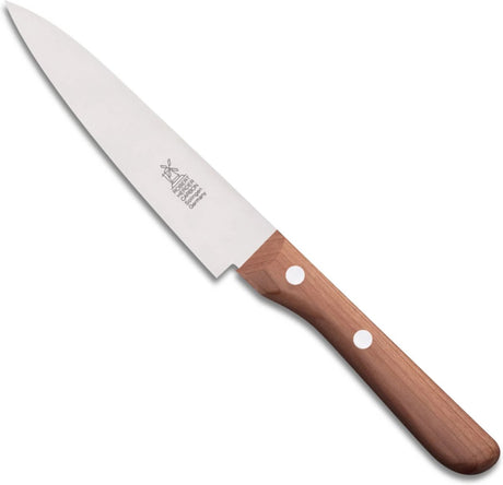 Nóż uniwersalny Robert Shepherd – petty omnivore – stal węglowa – punkt środkowy – ostrze 13 cm – rękojeść z drewna wiśniowego