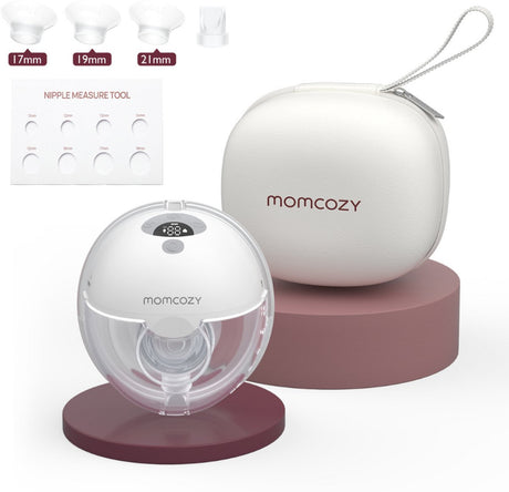Momcozy m5 – laktator głośnomówiący – 1 szt. – elektryczny – cichy kompaktowy – z wkładkami do laktatora