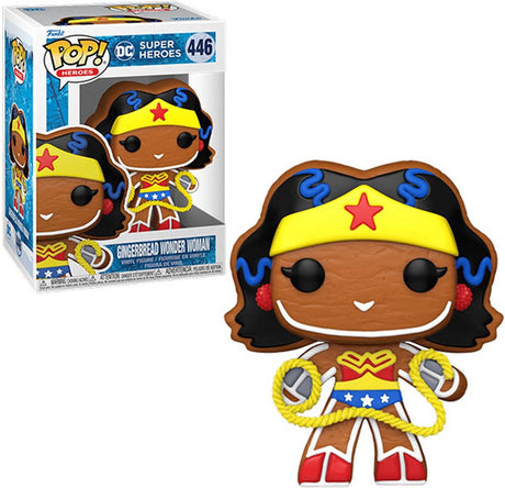 DC Comics Funko Wonder Woman – wakacje 2022 Pop! bohaterska cudowna kobieta 9 cm figurka kolekcjonerska - wielobarwna