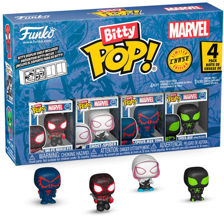 Funko Spider Man, mały pop! figurka winylowa 4-pak seria 2 2 cm minifigurka - 2 cm