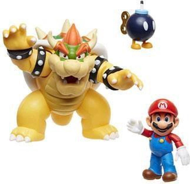 Jakks Nintendo Super Mario Bowser 18 cm vs. zestaw figurek Mario
