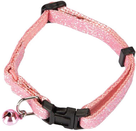 Beeztees glitter - kattenhalsband - roze - 30x1x0,2 cm one size