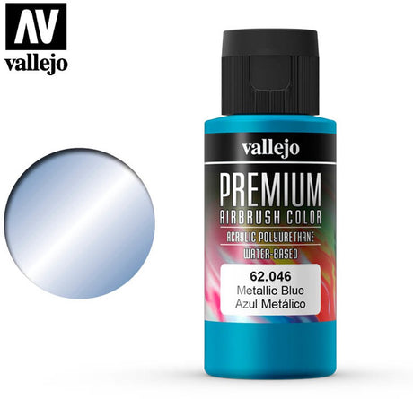 Vallejo premium kolor metaliczny niebieski - 60ml - - val-62046