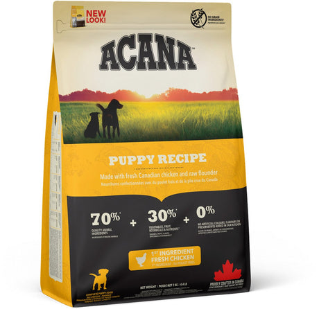 Karma dla psów Acana dla szczeniąt - bezzbożowa, świeży kurczak - 2 kg, odpowiednia dla szczeniąt 9-25 kg