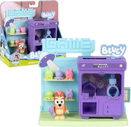Moose bluey – bingo's grijpmachine mini speelset - incl. bingo speelfiguur