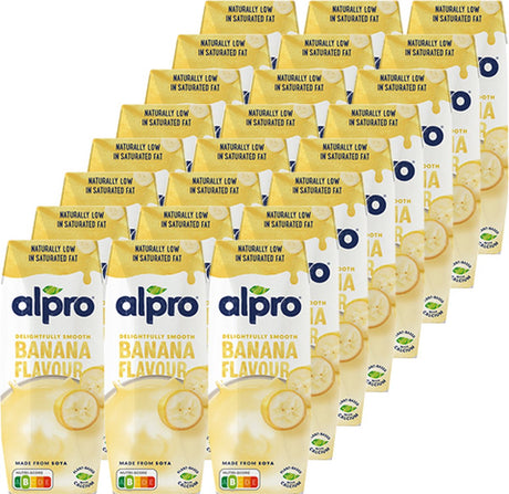Alpro Napój sojowy banan – napój warzywny – 3 x 250 ml (8 opakowań)