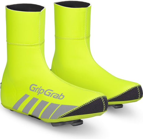 Gripgrab - wodoodporne zimowe ochraniacze na buty wyścigowe termo hi-vis - żółte hi-vis - unisex - rozmiar XXXL