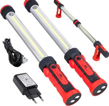 Maclean - lampa warsztatowa lampa warsztatowa lampa spacerowa led xxl mce230 - z zawieszką i magnesem