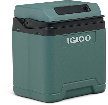 Lodówka Igloo e27 - 27l - przyłącza AC i DC - 20°C poniżej temperatury otoczenia - eko - zielona