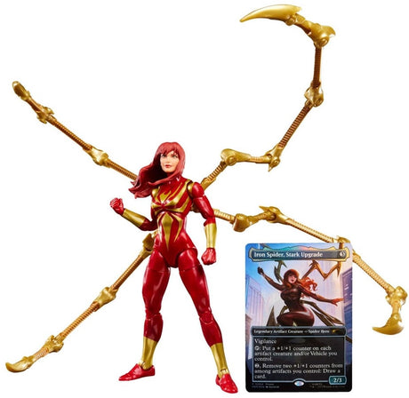 Hasbro Marvel Legends Magic: The Gathering Figurka Mary Jane Watson (Iron Spider) (plus ekskluzywna karta foliowa) Figurka 15 cm