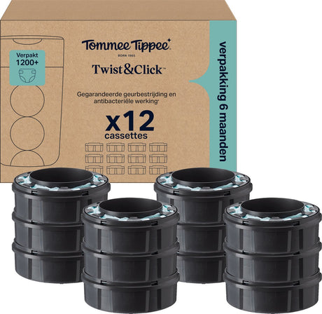 Wkłady do pieluszek Tommee Tippee Twist Click - opakowanie 12 sztuk - 12 kaset uzupełniających x 10,5 m