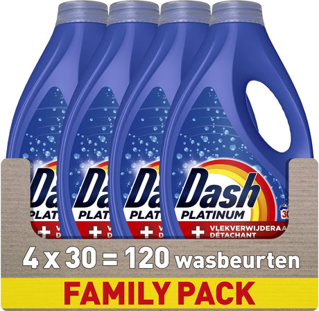 Detergent w płynie Dash + dodatkowe usuwanie plam - 4 x 30 prań