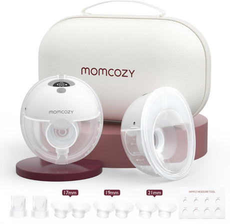 Momcozy m5 – laktator głośnomówiący – 2 sztuki – elektryczny – cichy kompaktowy – z wkładkami do laktatora