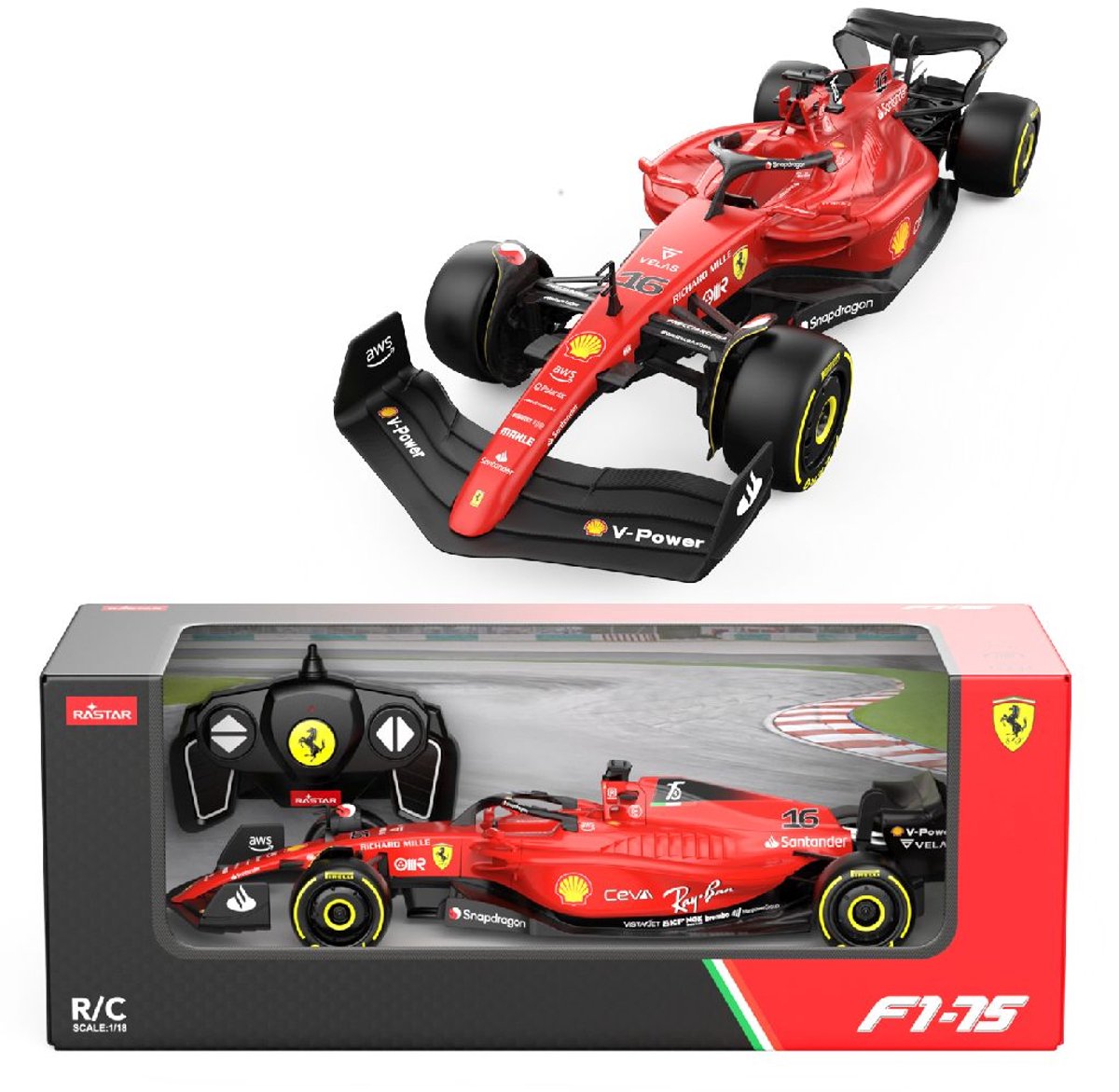 Rastar - rc f1 ferrari 75 - skala 1:18
