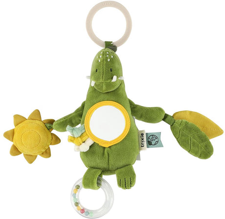 Wisząca zabawka Trixie Pan Dino - 3m+ - z kółkiem i lusterkiem do ciągnięcia