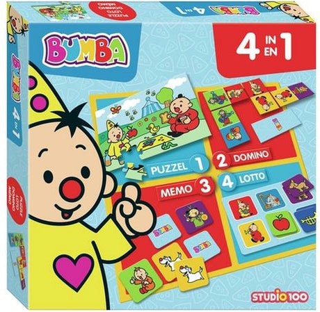 Gra planszowa Bumba - 4 w 1 - puzzle, lotto, domino i notatka