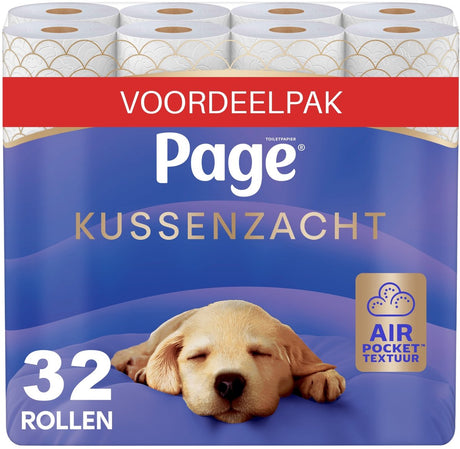 Papier toaletowy Page ® - miękki papier toaletowy w formie poduszki - 32 rolki - najwyższy komfort - opakowanie ekonomiczne