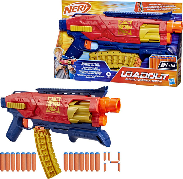 Miotacz rozpoznawczy Nerf Shadowspeed z 14 strzałkami n1