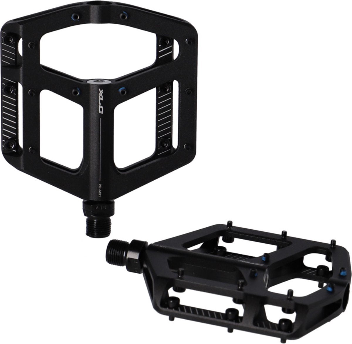 Pedały rowerowe platformy XLC PD-M31 - ATB - aluminium - kolor czarny