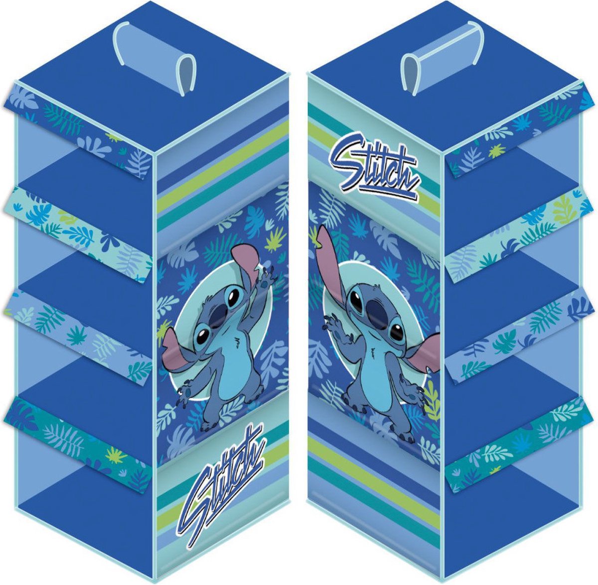 Disney Lilo Stitch 4-warstwowy organizer do garderoby w kolorze niebieskim