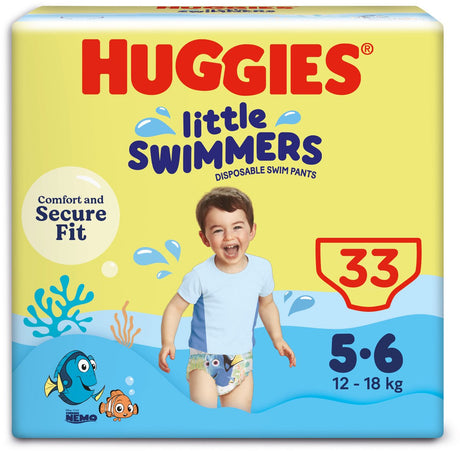 Huggies Little Swimmers - pieluszki do pływania - rozmiar 5 6 - (12 do 18 kg) - pakiet wartościowy - 33 sztuki