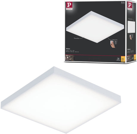 Panel LED Paulmann 3-stopniowy welora kątowy 225x225 mm 12w 1200lm 3000k biały ściemnialny