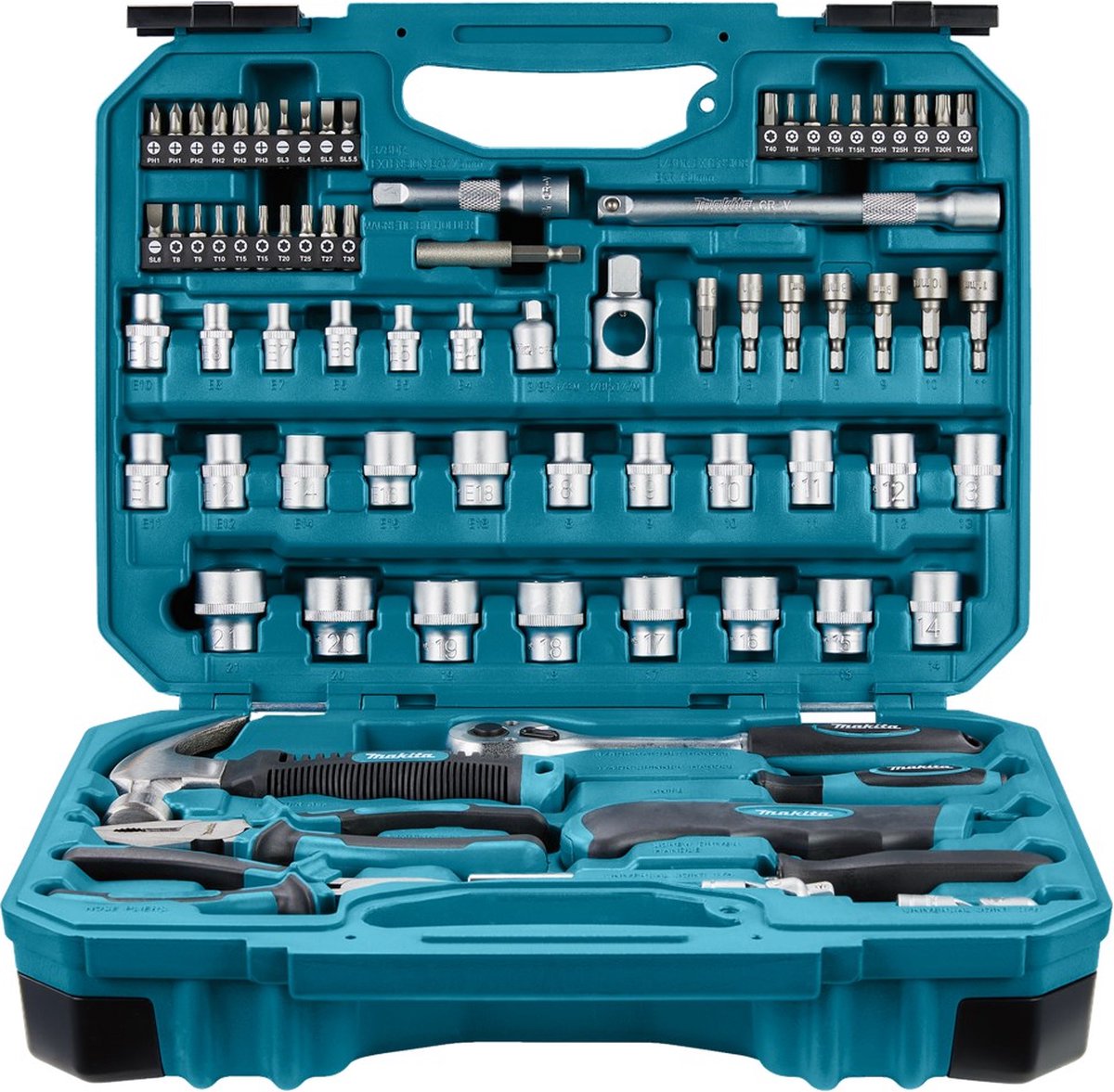 Zestaw narzędzi ręcznych Makita e-10899, 76 elementów w etui