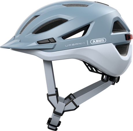 Kask rowerowy Abus urban-i 4.0 ace glacier niebieski m - 54-58 cm - niebieski - nadaje się do użytku na rowerach elektrycznych - rowerach miejskich - 280 g