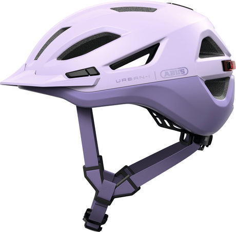Kask rowerowy Abus urban-i 4.0 ace light lawenda l - 57-61 cm - fioletowy - nadaje się do użytku na rowerach elektrycznych - rowerach miejskich - 300 g