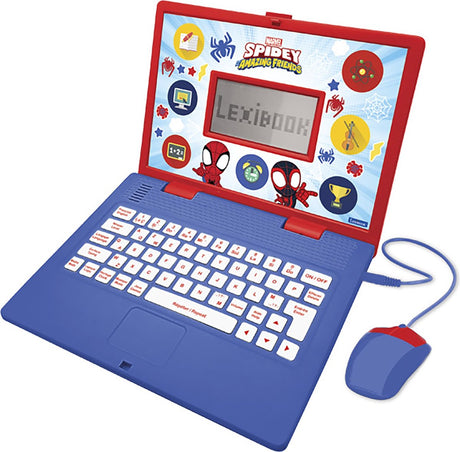 Lexibook ordynator przenośny éducatif dwujęzyczny Spidey i jego niesamowici przyjaciele (fr en)
