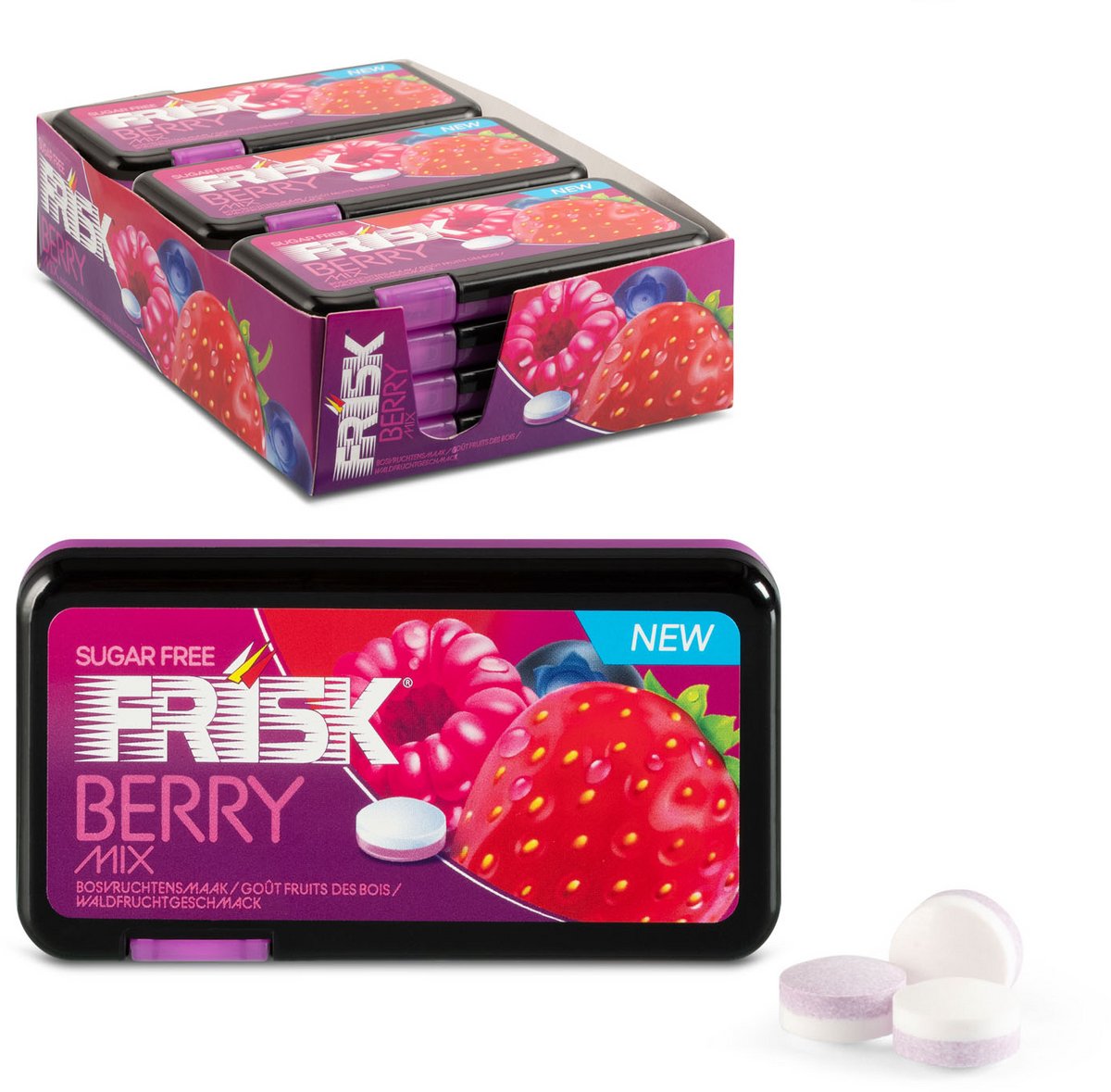 Frisk berry mix - frismakers - suikervrij - 1x12stuks