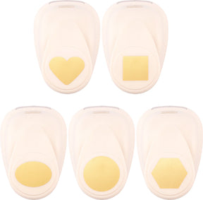 Vaessen creative pons set - figuurpons - vormen - 5 st. - 1,8 cm tot 2,5 cm