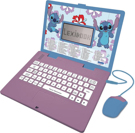 Dwujęzyczny mówiący laptop edukacyjny Lexibook - 124 ćwiczenia w języku angielskim i niemieckim