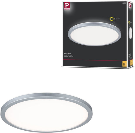 Panel LED Paulmann atria połysk podświetlenie okrągły 293 mm 16w 1600lm 3000k chrom mat