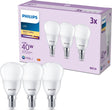 Philips led kogellamp mat - 40 w - e14 - warmwit licht - 3 stuks