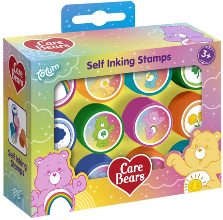 Pieczątki samotuszujące Totum Care Bears - 12 sztuk - zabawki dla dzieci - rękodzieło - dla dziewczynek i chłopców - także dla maluchów - od 3 lat -