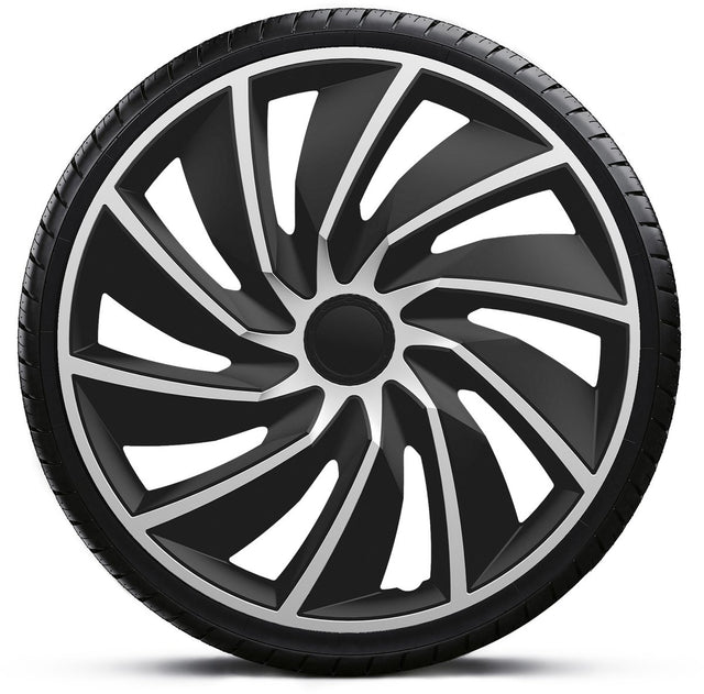 Gorecki wieldoppenset turbo van 17 zwart zilver