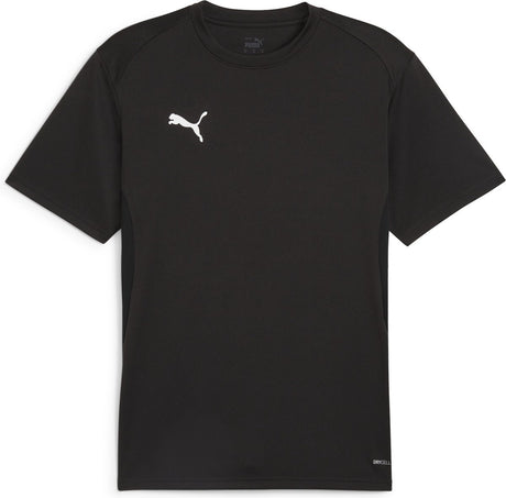 Męska koszulka sportowa Puma Teamgoal Jersey - czarno-biało-płaska ciemnoszara