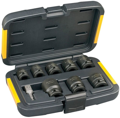 Dewalt dt7507-qz - zestaw kluczy nasadowych - 1 2 - 9-częściowy - udarowy sześciokątny